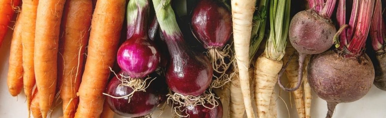 variety of root vegetables